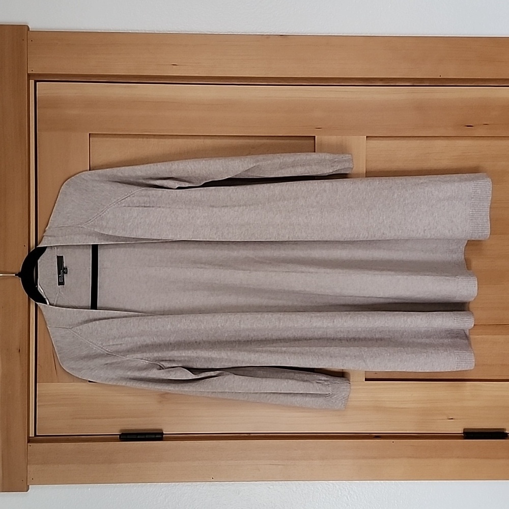 Beige Long Cardigan
